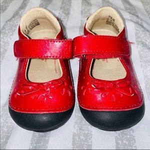 Stride Rite Baby Girl Mary Jen Red Shoes 5 months